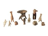 11 Near Eastern Terracotta Figures and Items