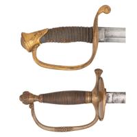 Two Presentation Swords to Lieutenant and Colonel (General) Gershom Mott, An Ames 1840 Officers Sword and an Ames 1850 Foot Officers Sword