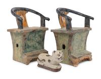 Three Chinese Stoneware Articles