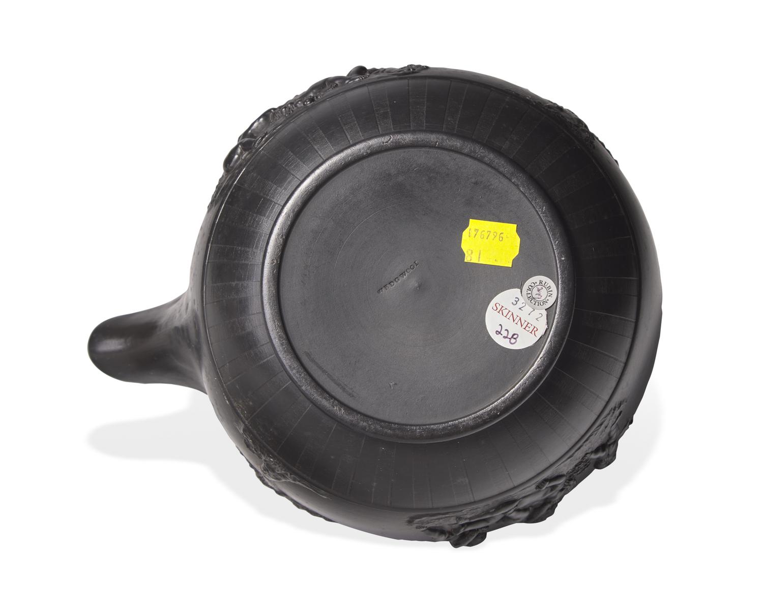 A Wedgwood Black Basalt Rum Kettle