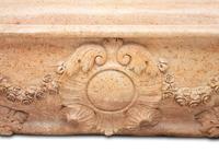 An Italian Carved Rouge Marble Bath Tub — 20th Century