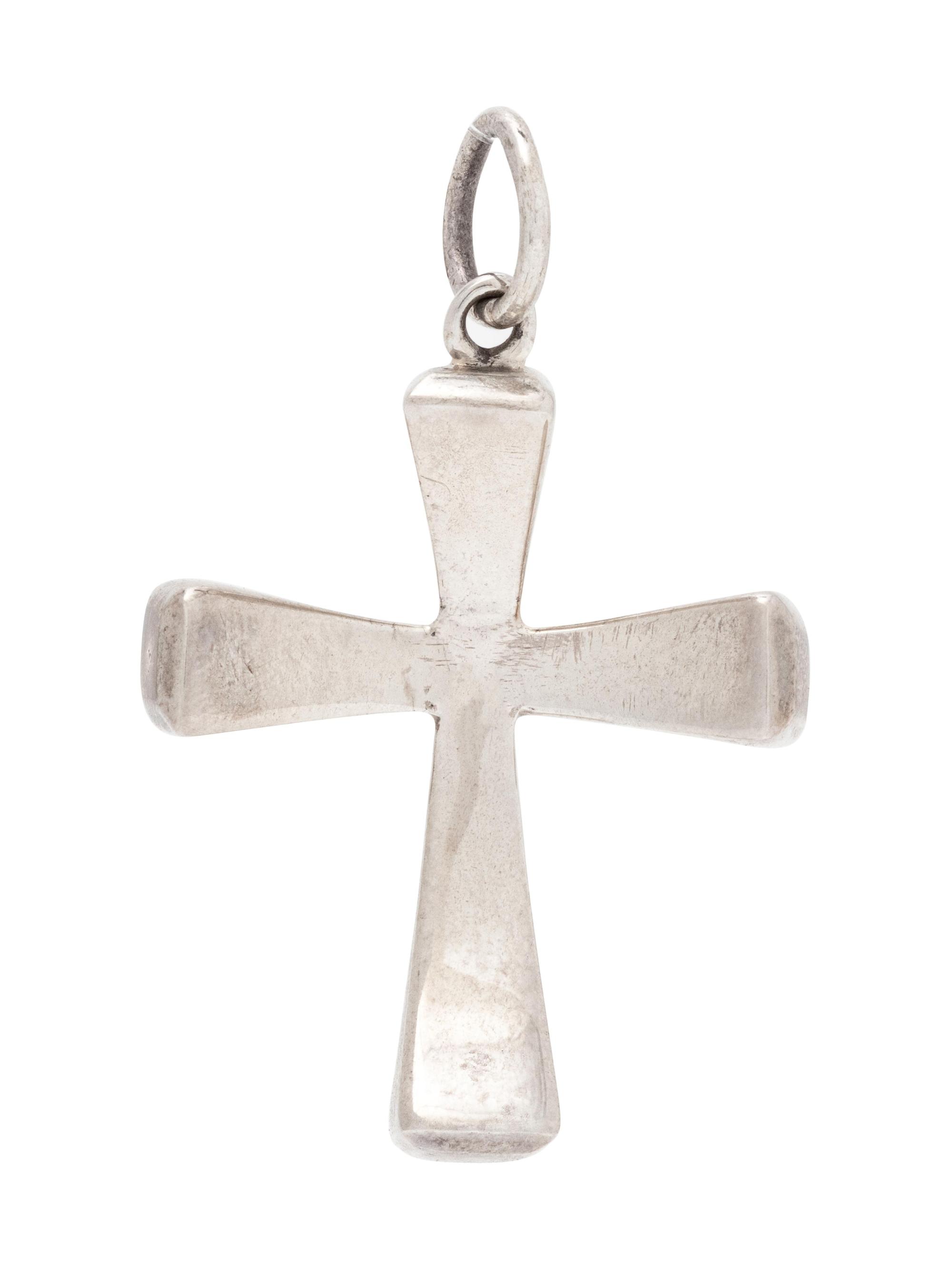 A Sterling Silver Cross Pendant, German,