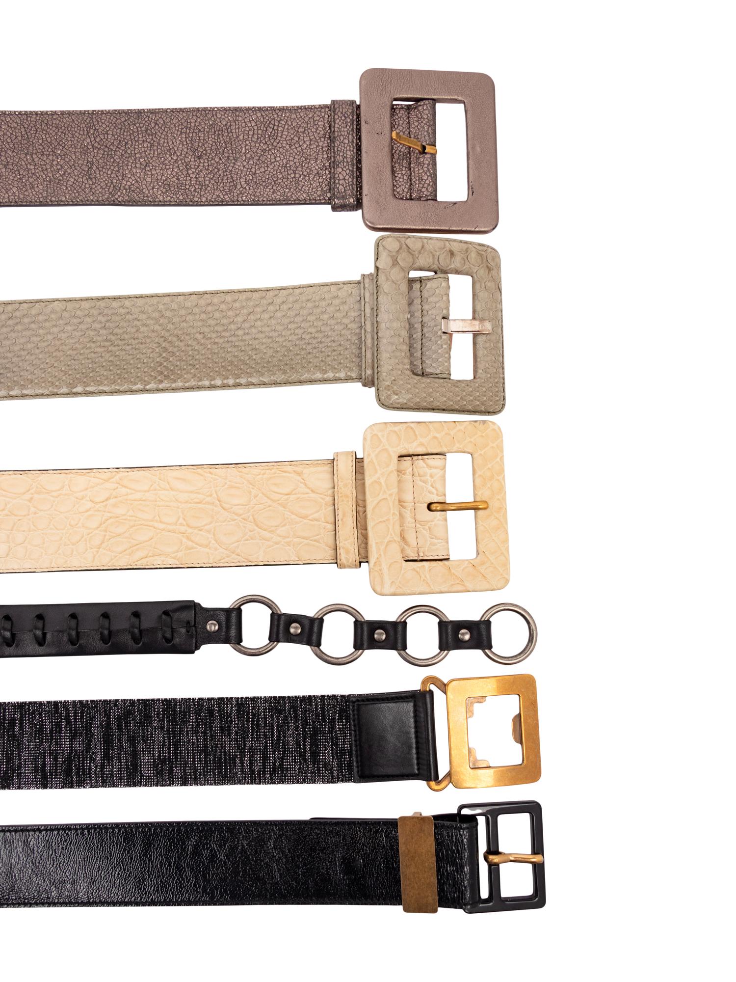 Yves Saint Laurent & Christian Dior, Six Belts