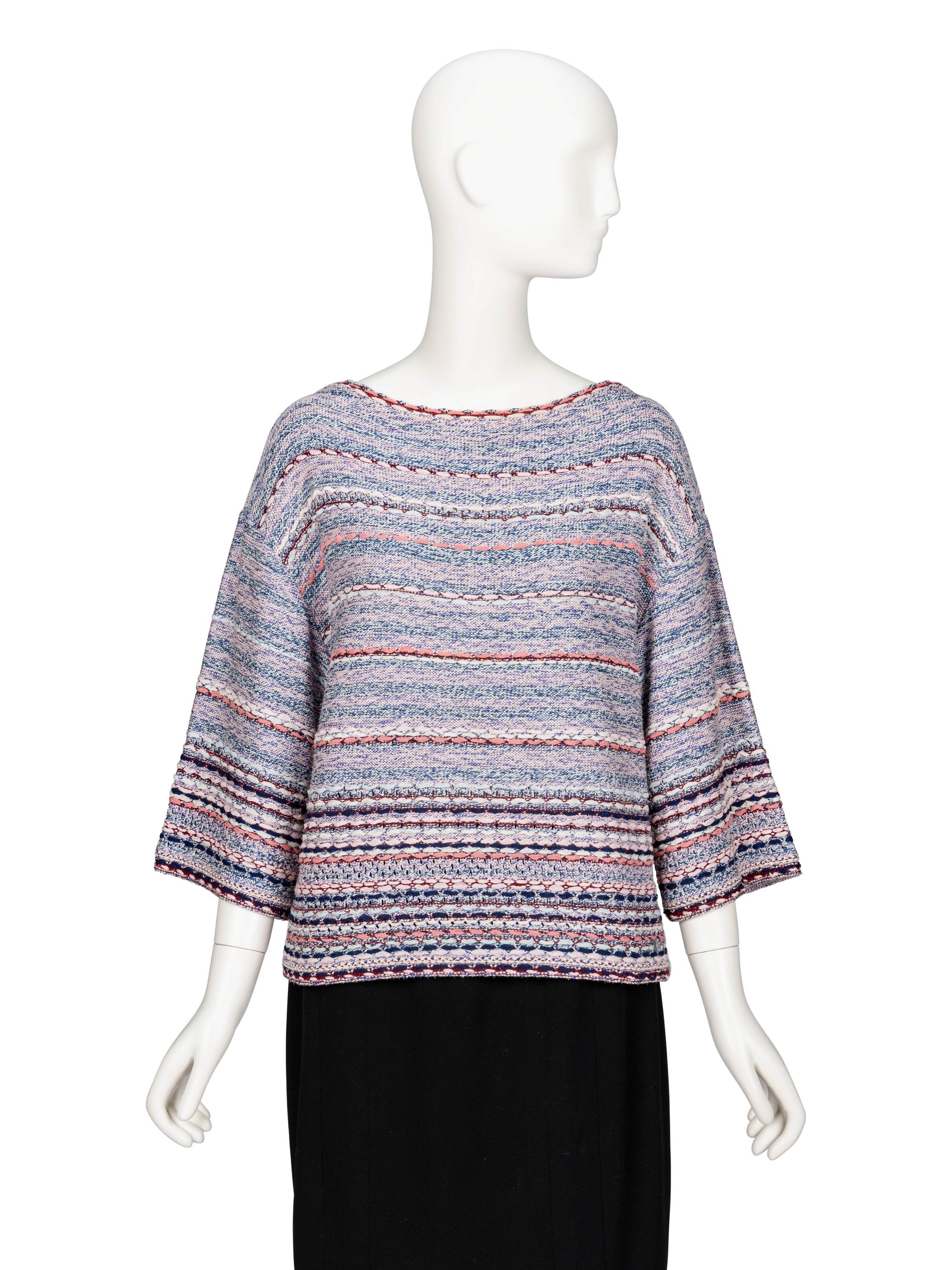Chanel, Striped Boatneck Sweater