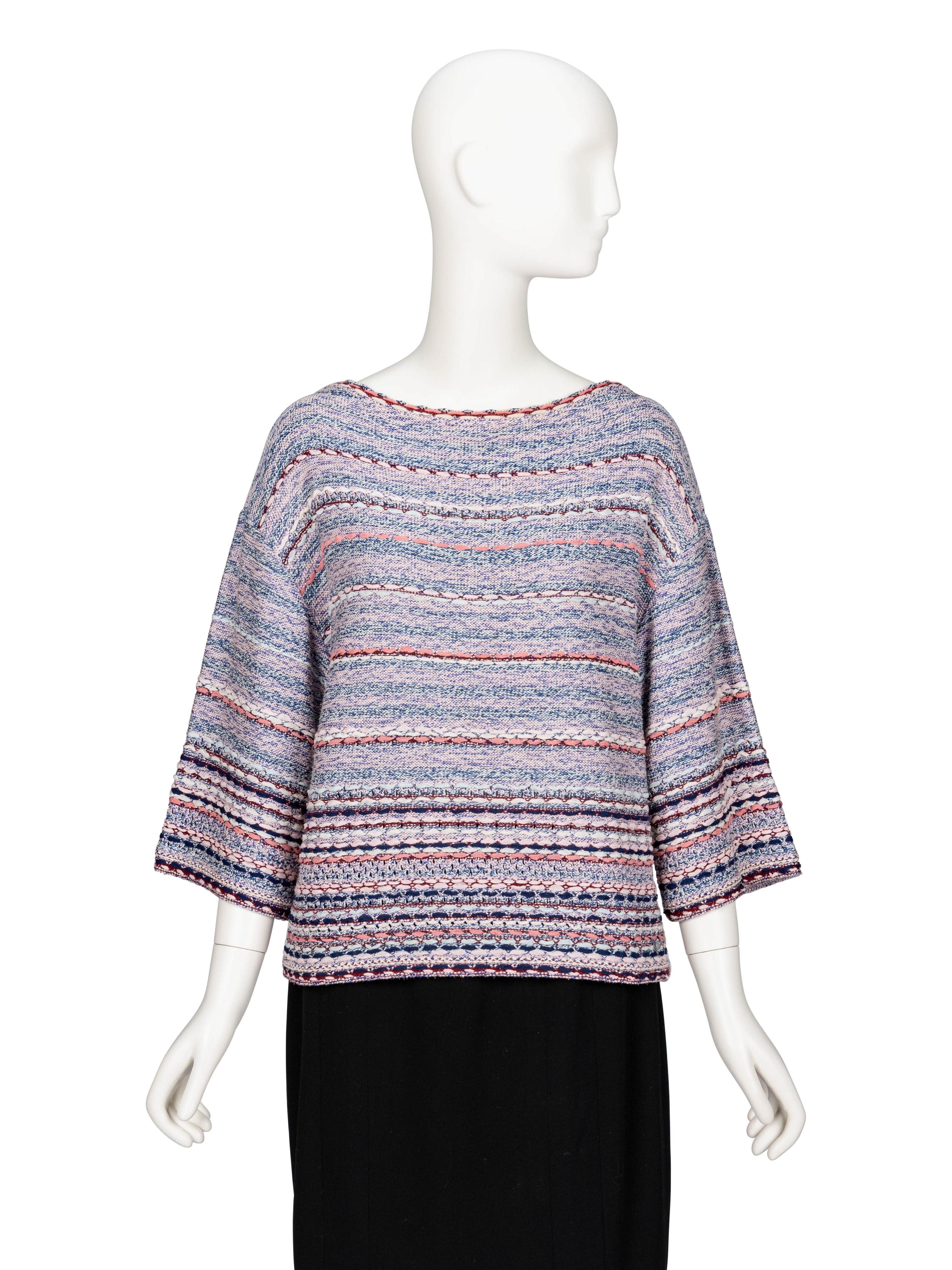 Chanel, Striped Boatneck Sweater