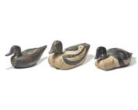 A Group of Six Carved and Painted Decoys