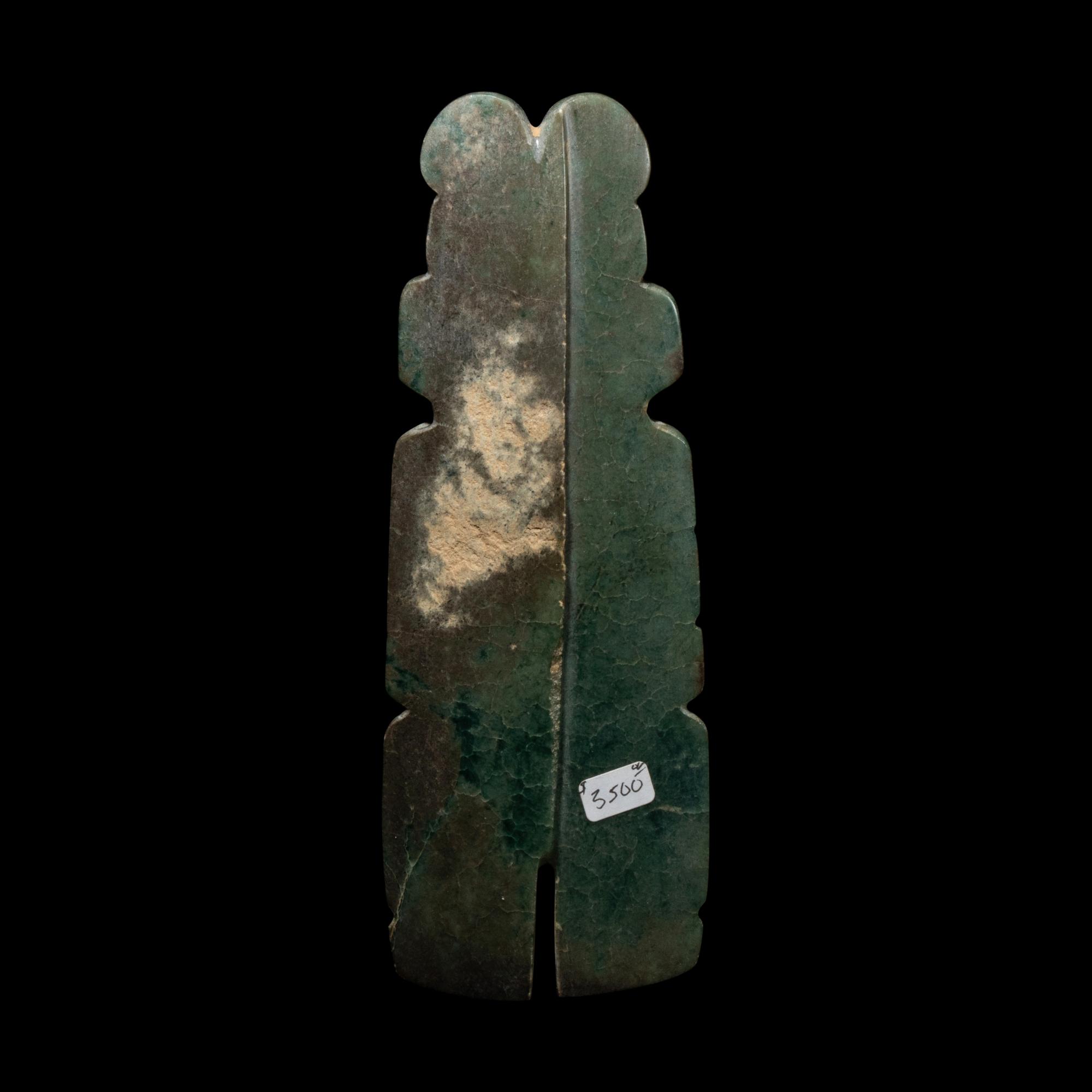 A Costa Rican Jade Axe-God Pendant