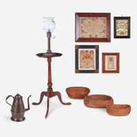 A group of ten household items late 18th / 19th century