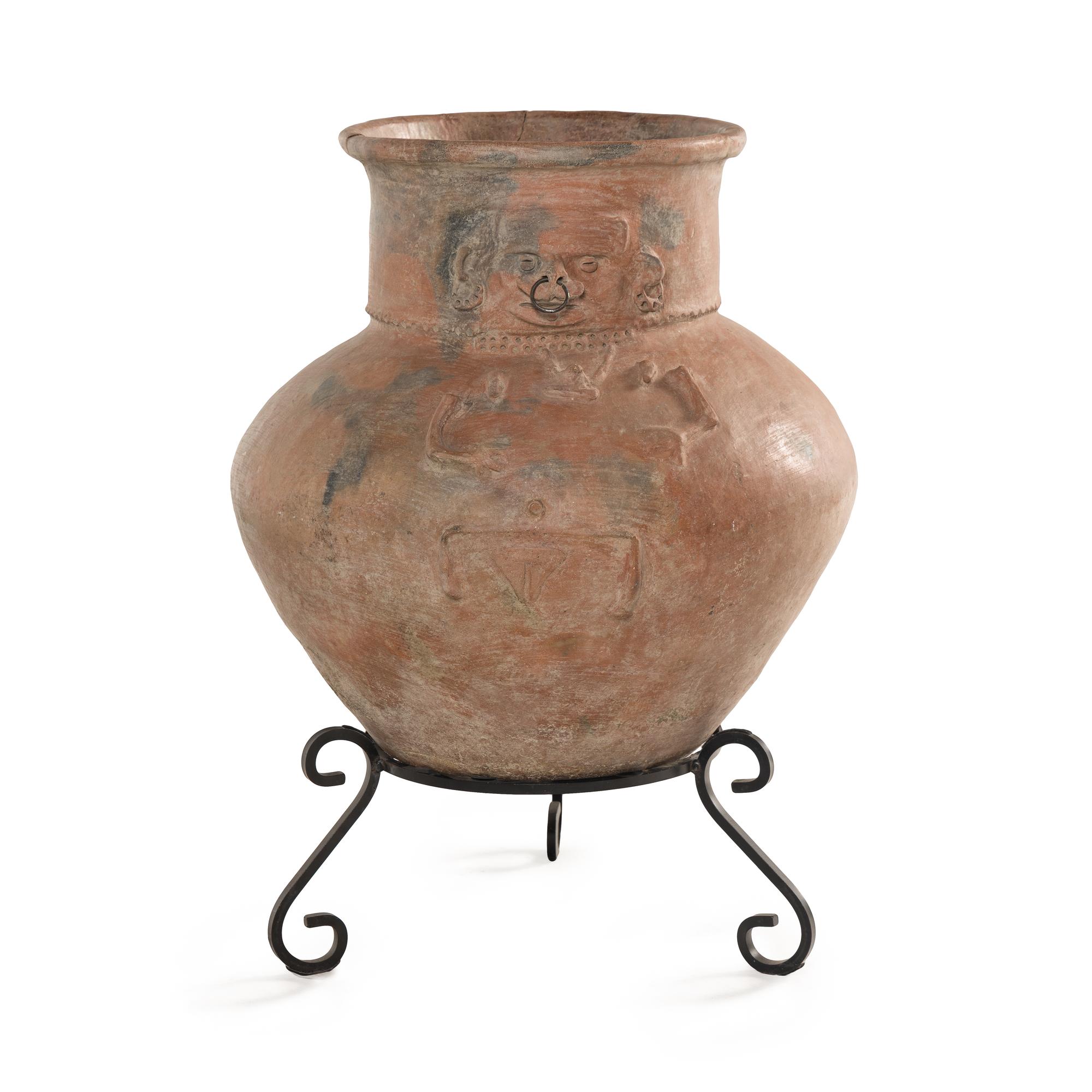 A Tairona Redware Figural Burial Urn