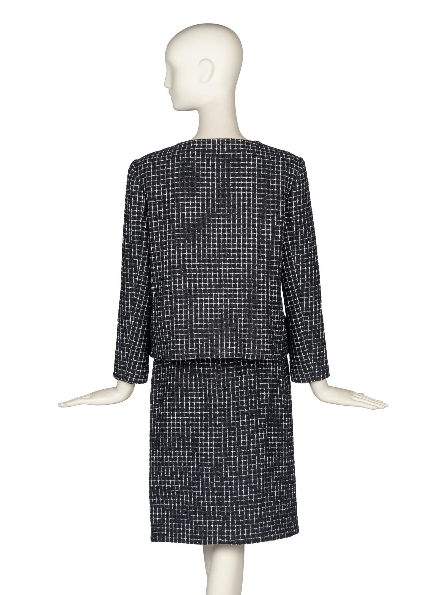 Chanel Black Skirt Suit
