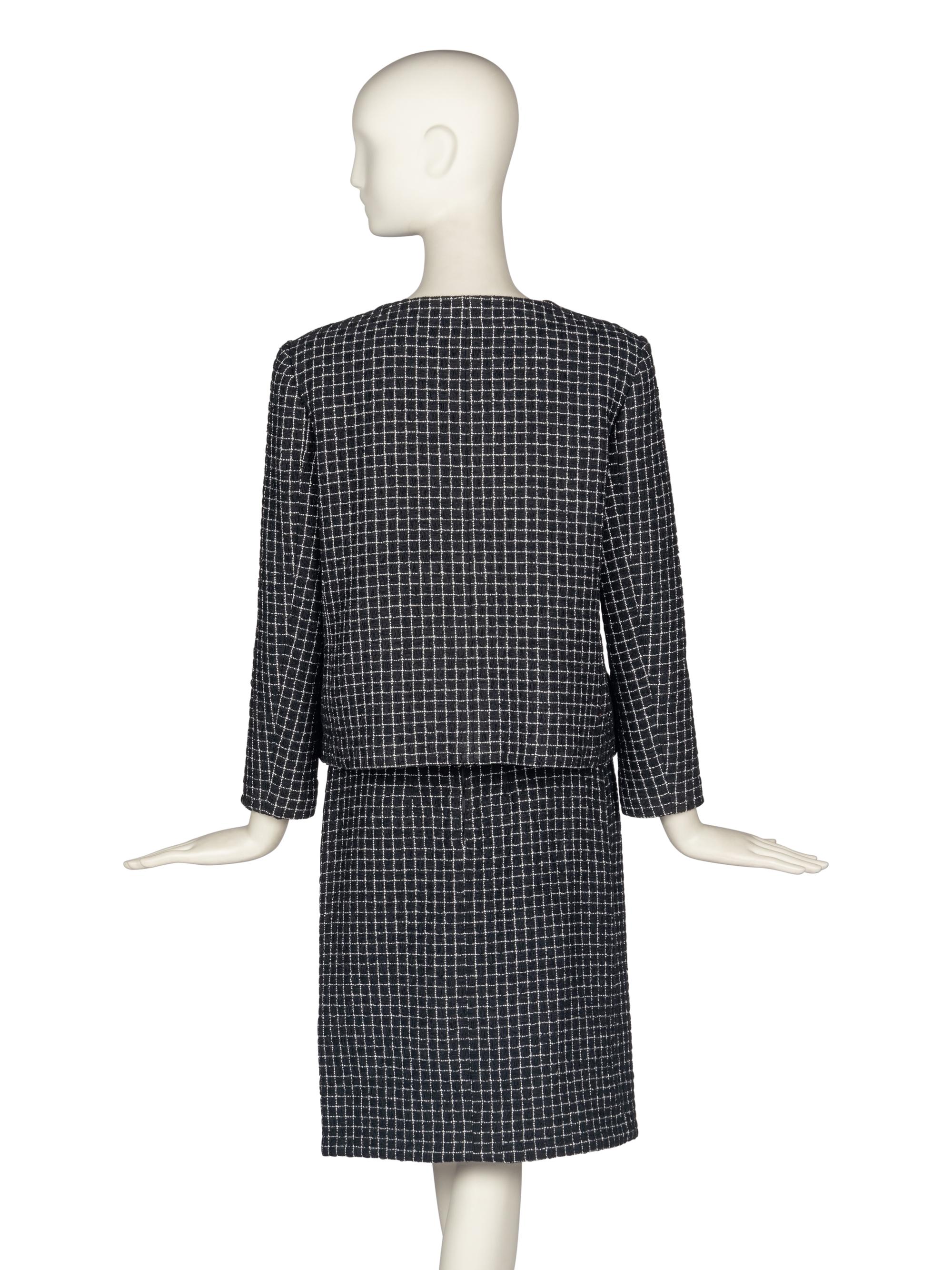 Chanel Black Skirt Suit