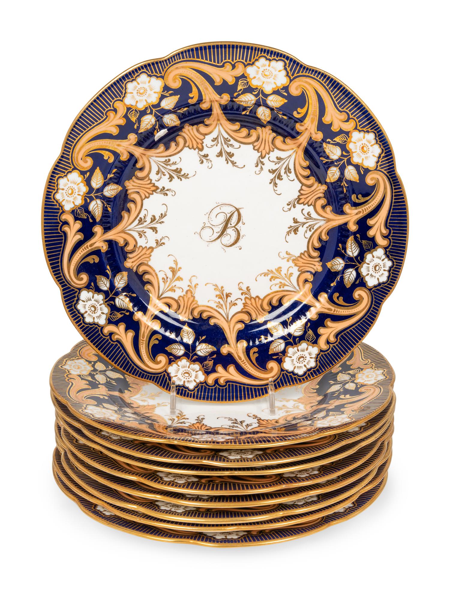 An English Porcelain Dessert Service