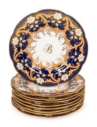 An English Porcelain Dessert Service