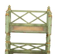 A Pair of Painted Two-Tier Book Shelves by Chelsea House