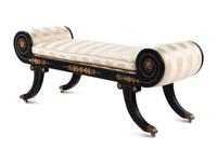 A Regency Style Painted Window Seat