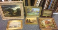 A Group of Six Paintings, (20th century), Landscapes