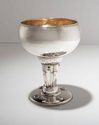 Arts and Crafts Silver and Jewel Mounted Chalice, 1931