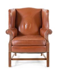 A Georgian Style Wingback Armchair