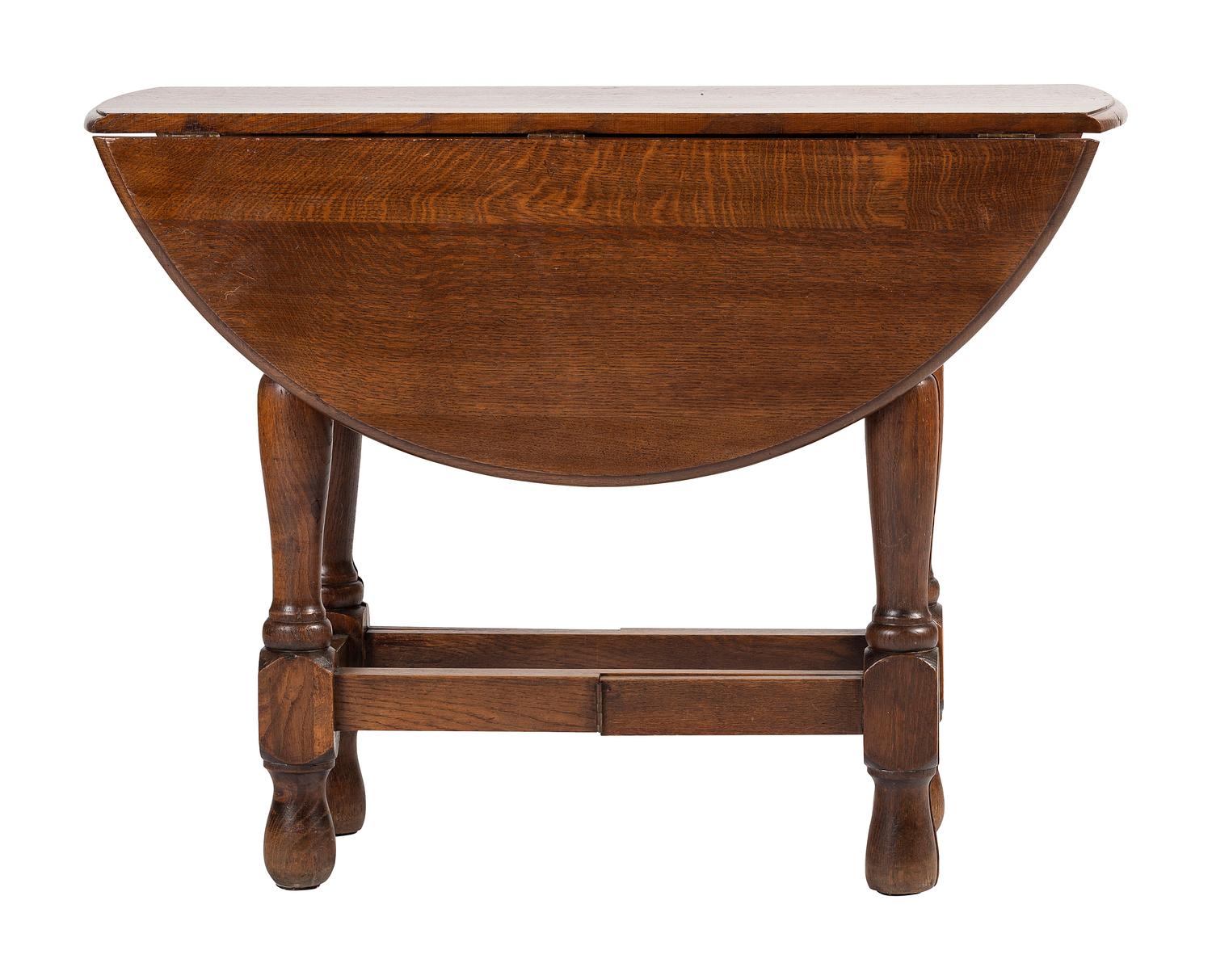 A William and Mary Style Oak Gateleg Table