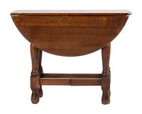 A William and Mary Style Oak Gateleg Table