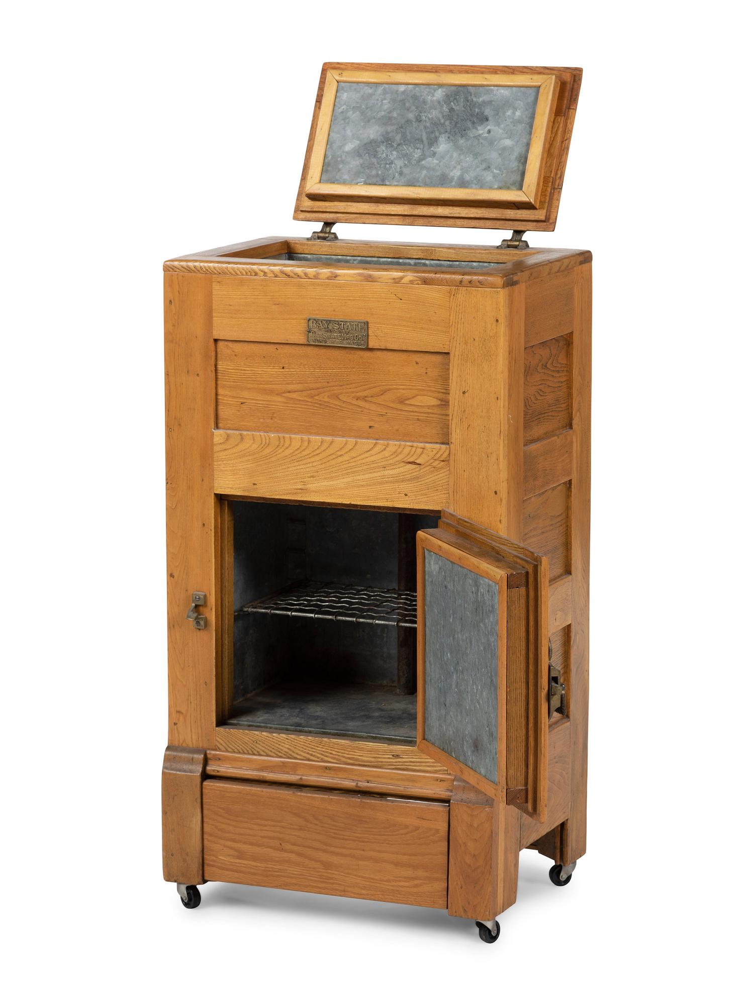 A Bay State Mfg. Co. Oak Ice Box