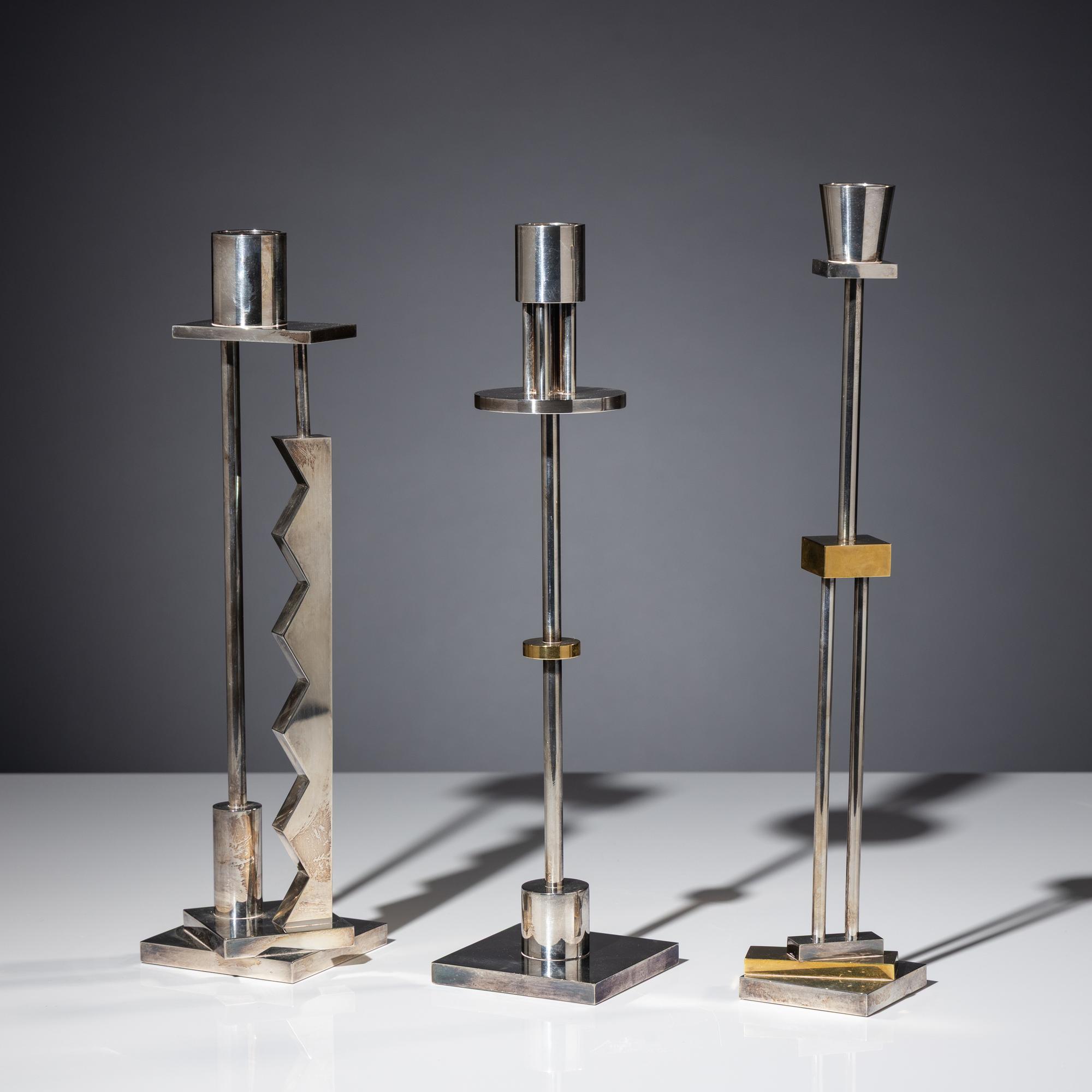 Three candlesticks for Swid Powell, Italy