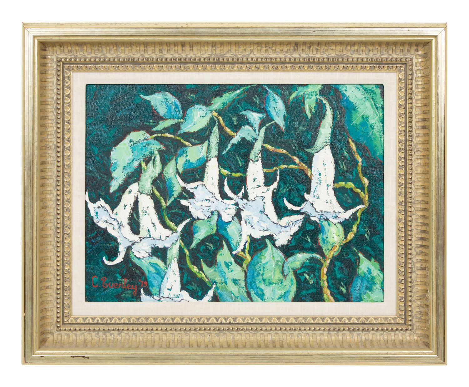 Pêches sur plat vert, Grapes, Foxgloves, and Datura (four works)