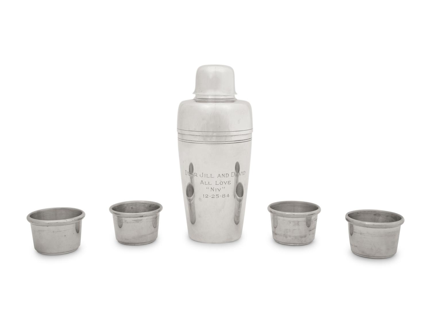 A Tiffany and Co. Silver Cocktail Shaker