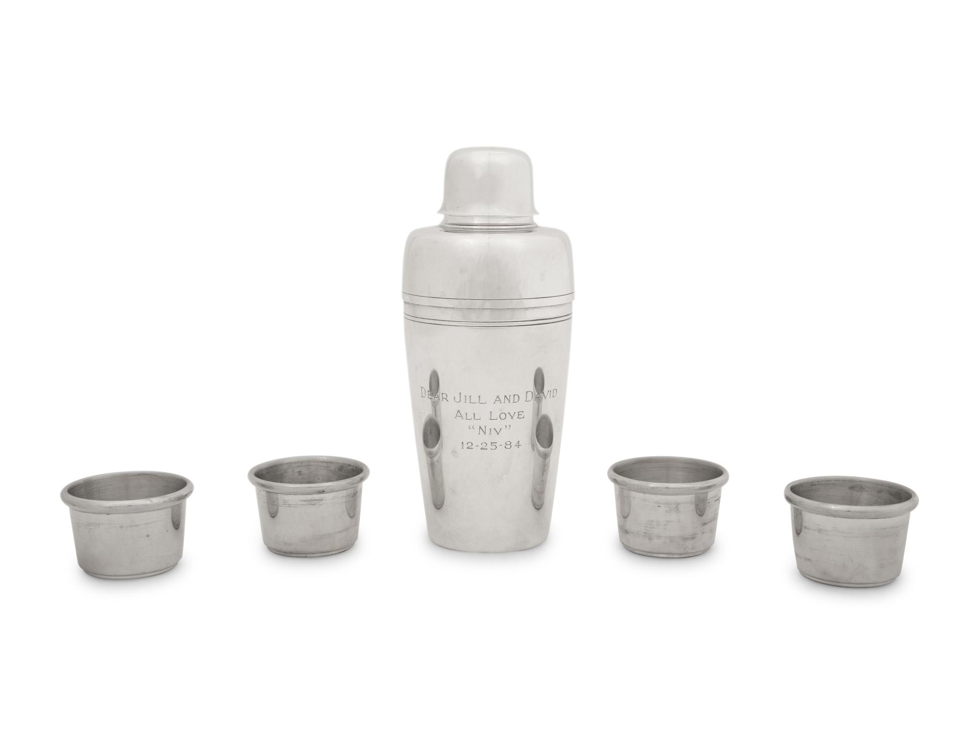 A Tiffany and Co. Silver Cocktail Shaker