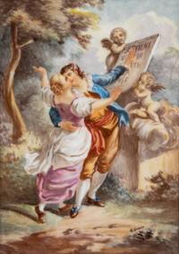 A Pair of French Porcelain Plaques