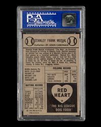 A 1954 Red Heart Stan Musial Baseball Card No. 23 (PSA 8 NM-MT)
