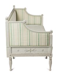 A Swedish Neoclassical Grey-Painted Sofa