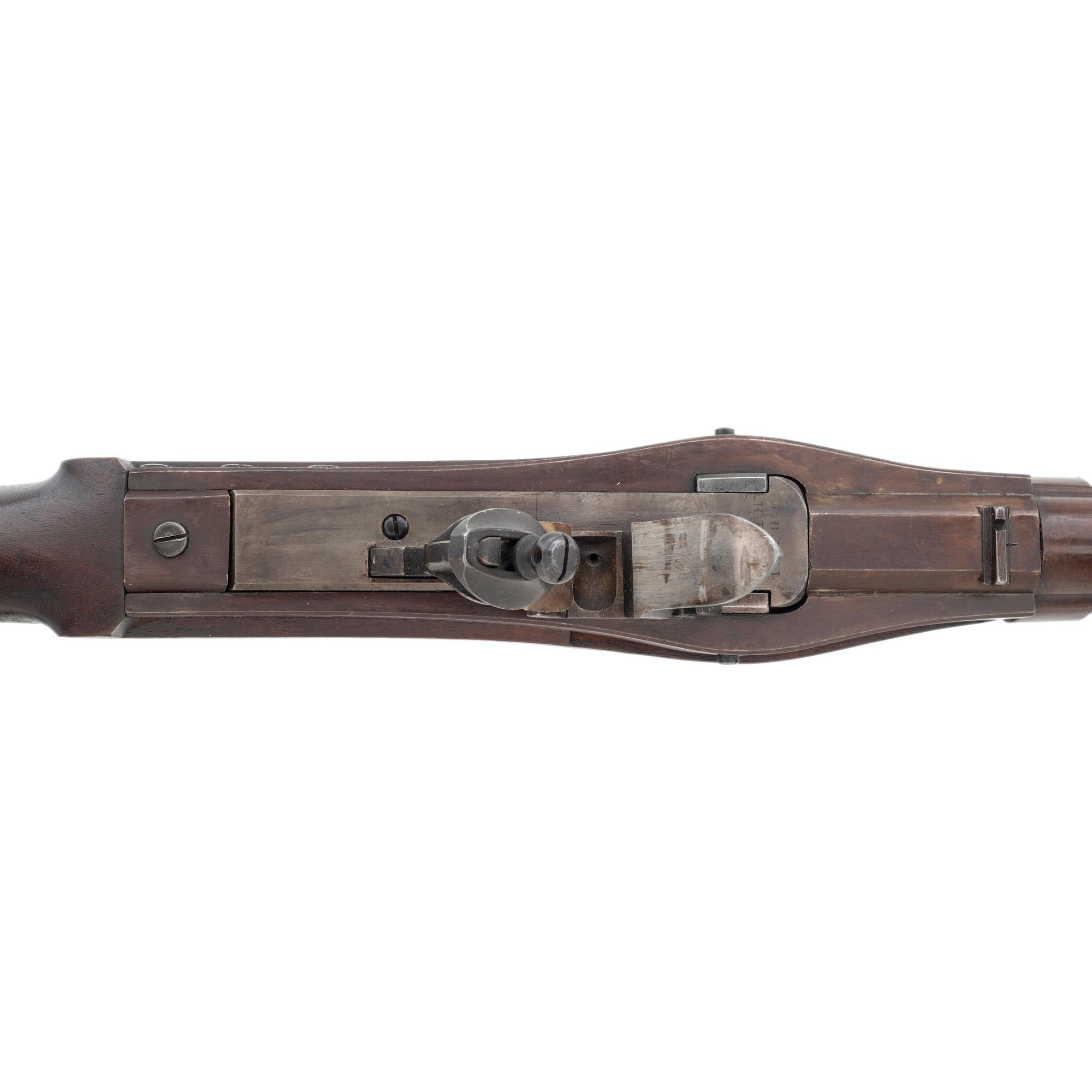 1837 Dated US Model 1819 2nd Production Type Hall Flintlock Rifle Rifle