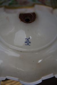 A Sevres Style Porcelain Urn Height 25 1/2 inches.
