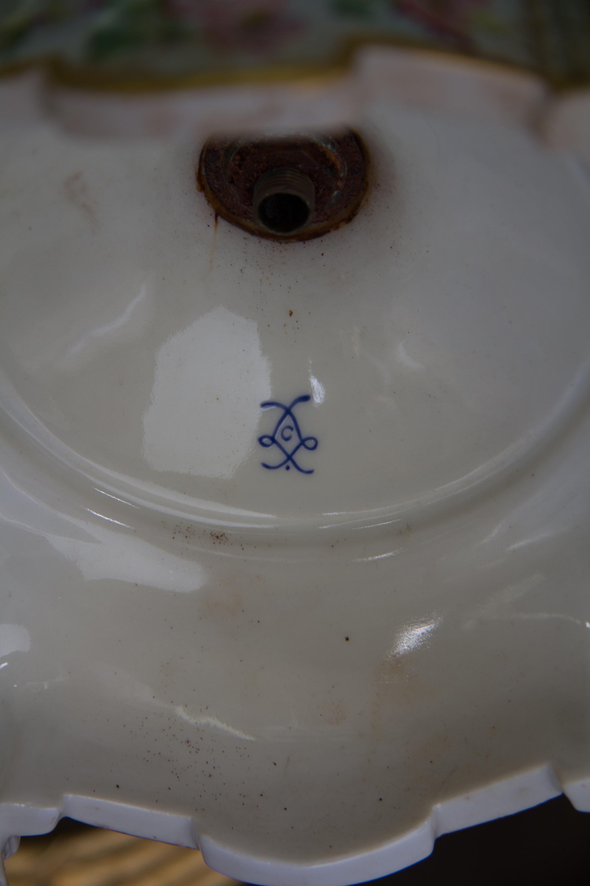 A Sevres Style Porcelain Urn Height 25 1/2 inches.