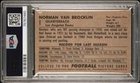 A Group of Nine 1952 Bowman Large Hall of Fame PSA Graded Football Cards,