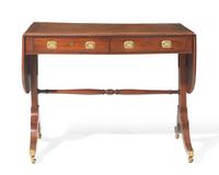 A Regency inlaid mahogany sofa table, circa 1820