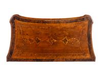 A Continental Part-Ebonized Burl Walnut Secretary Commode