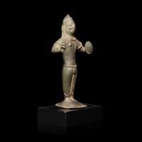 A Southeast Asian Bronze Figure 南亞青銅小造像一尊
