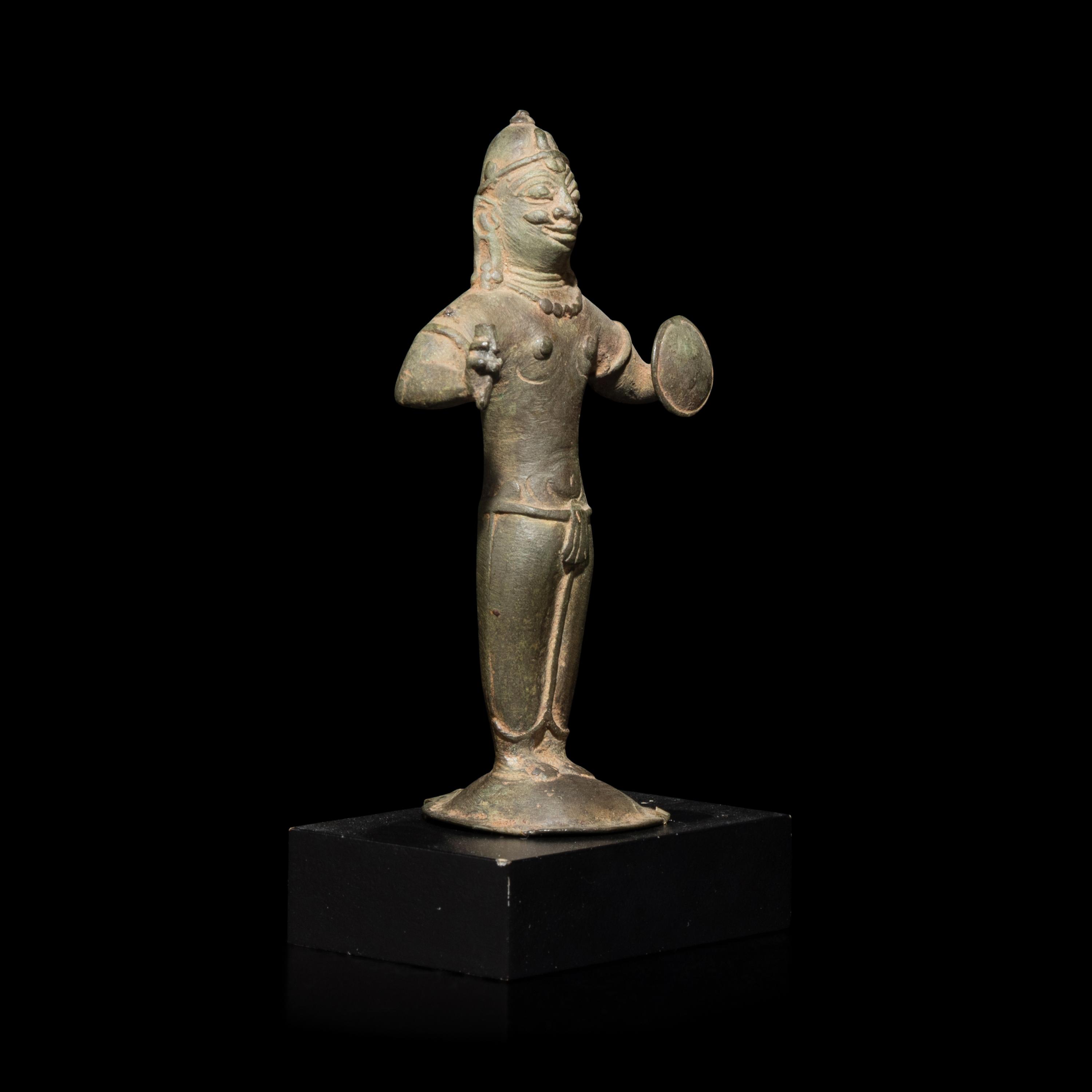 A Southeast Asian Bronze Figure 南亞青銅小造像一尊
