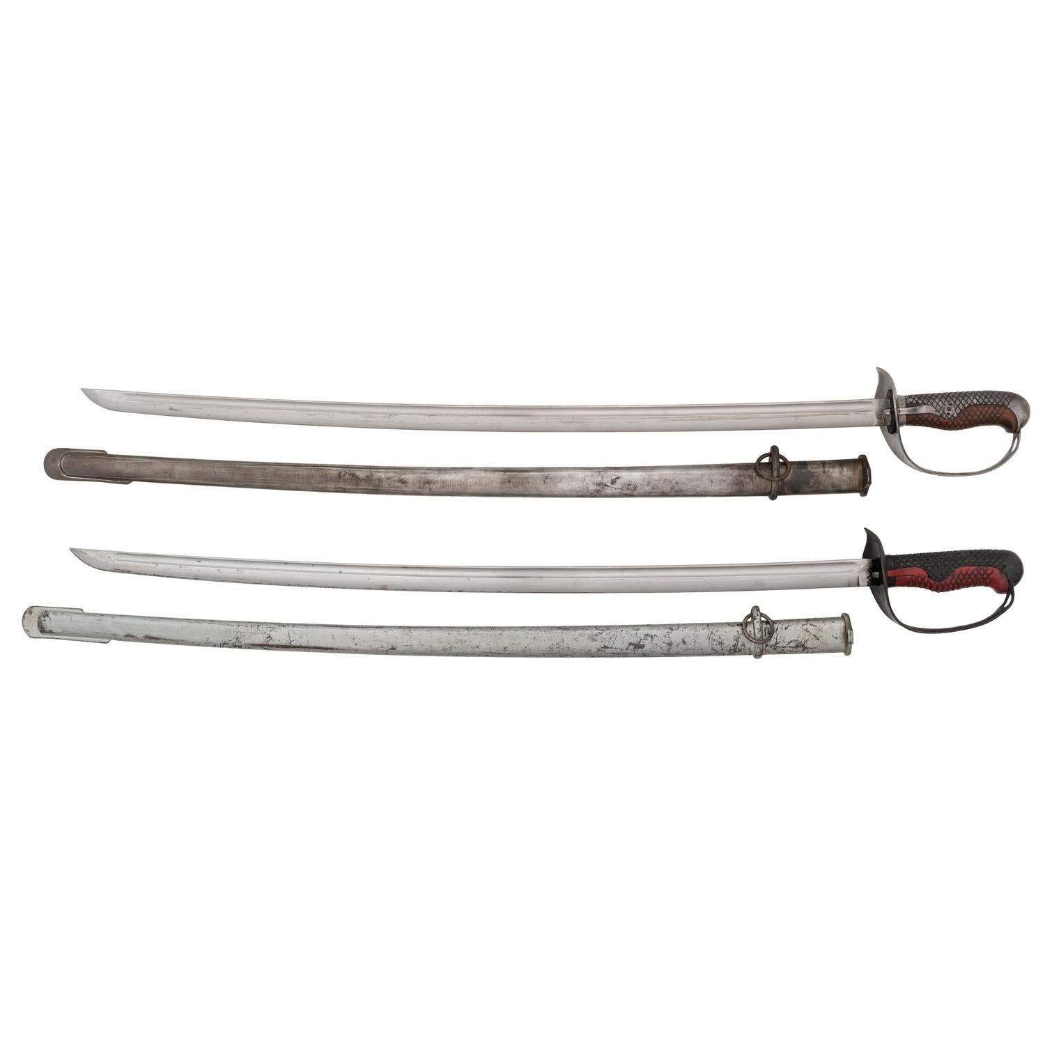 Lot of Two Japanese Type 32 Ko Cavalry Sabers