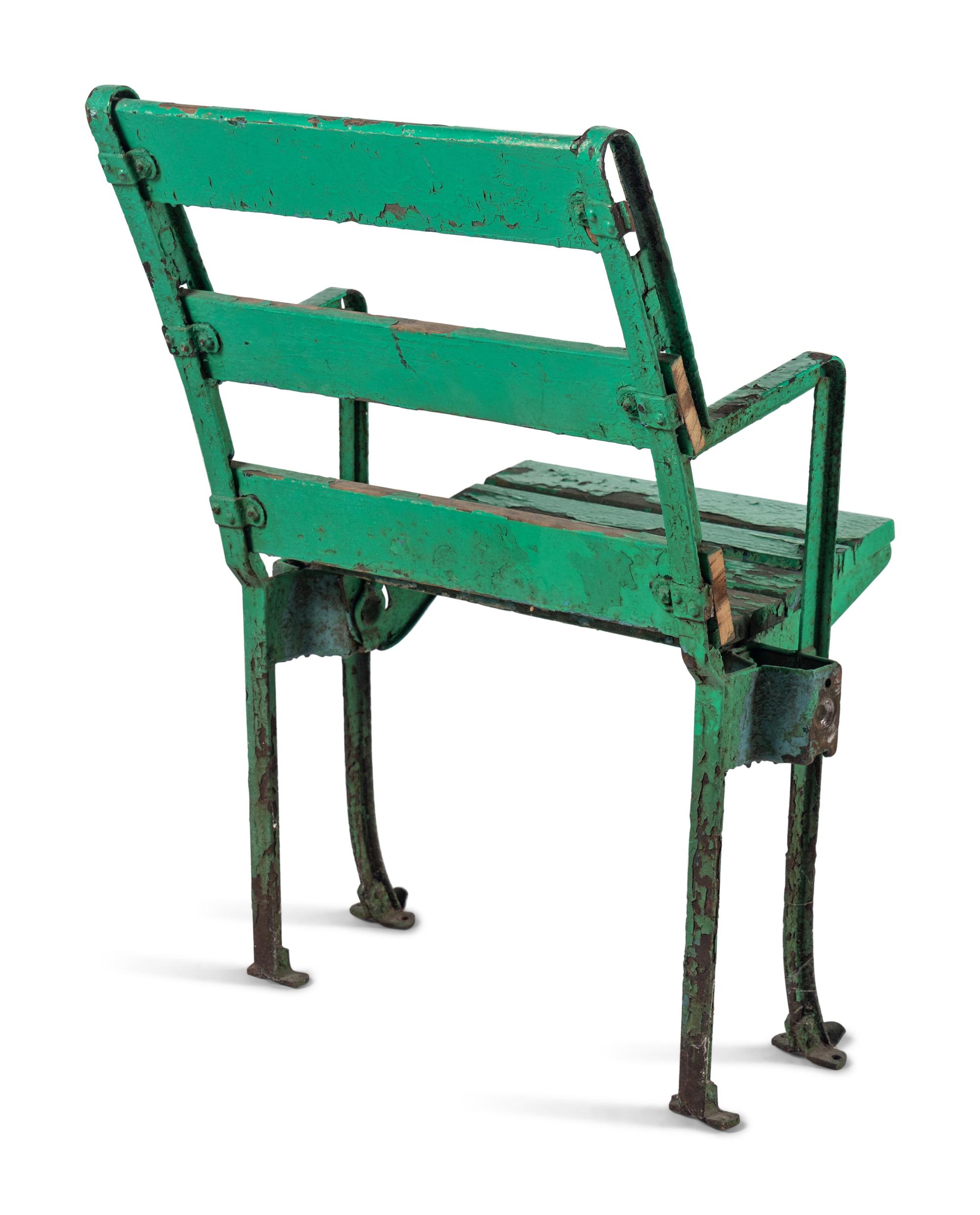 A Vintage Chicago White Sox Comiskey Park Stadium Seat Chair,