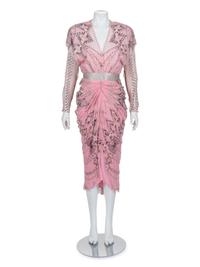 Zandra Rhodes Chiffon Evening Dress, c. 1985