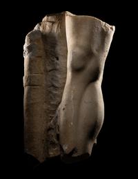A Roman Marble Right Leg from a Statue