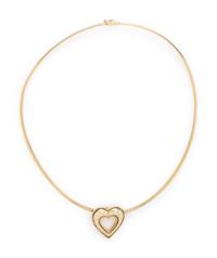 YELLOW GOLD AND DIAMOND HEART PENDANT/NECKLACE