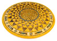 An Italian Specimen Marble Center Table Height 33 x diameter of top 40 inches. — 20TH CENTURY