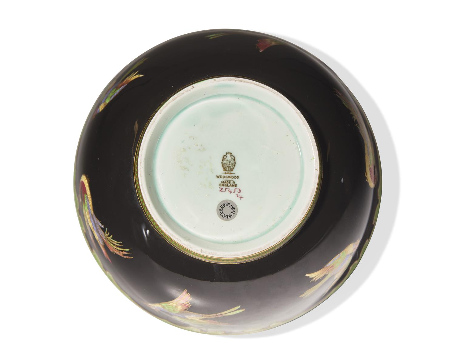 A Wedgwood Lustreware 'Crane and Rock' Imperial Bowl