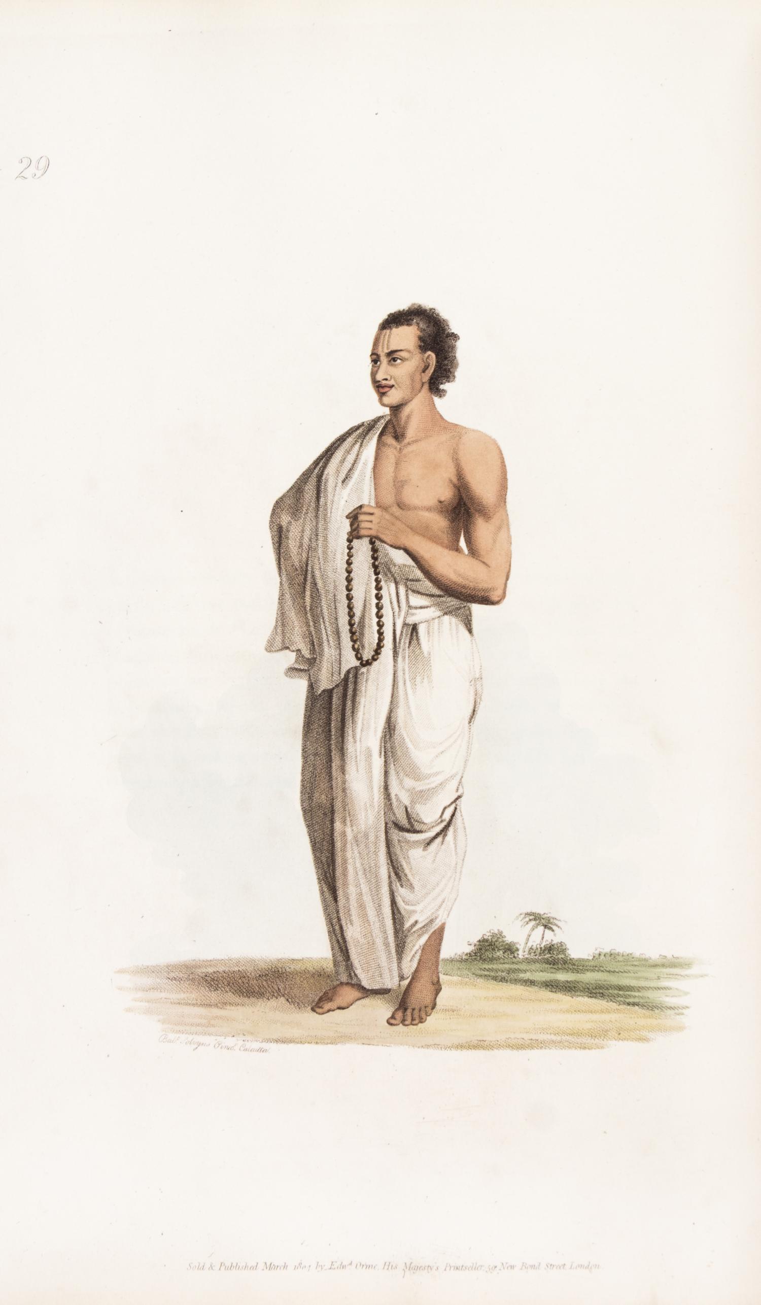 SOLVYNS, FRANS BALTASAR. The Costume of Hindostan. London, 1807. With 60 colored plates.