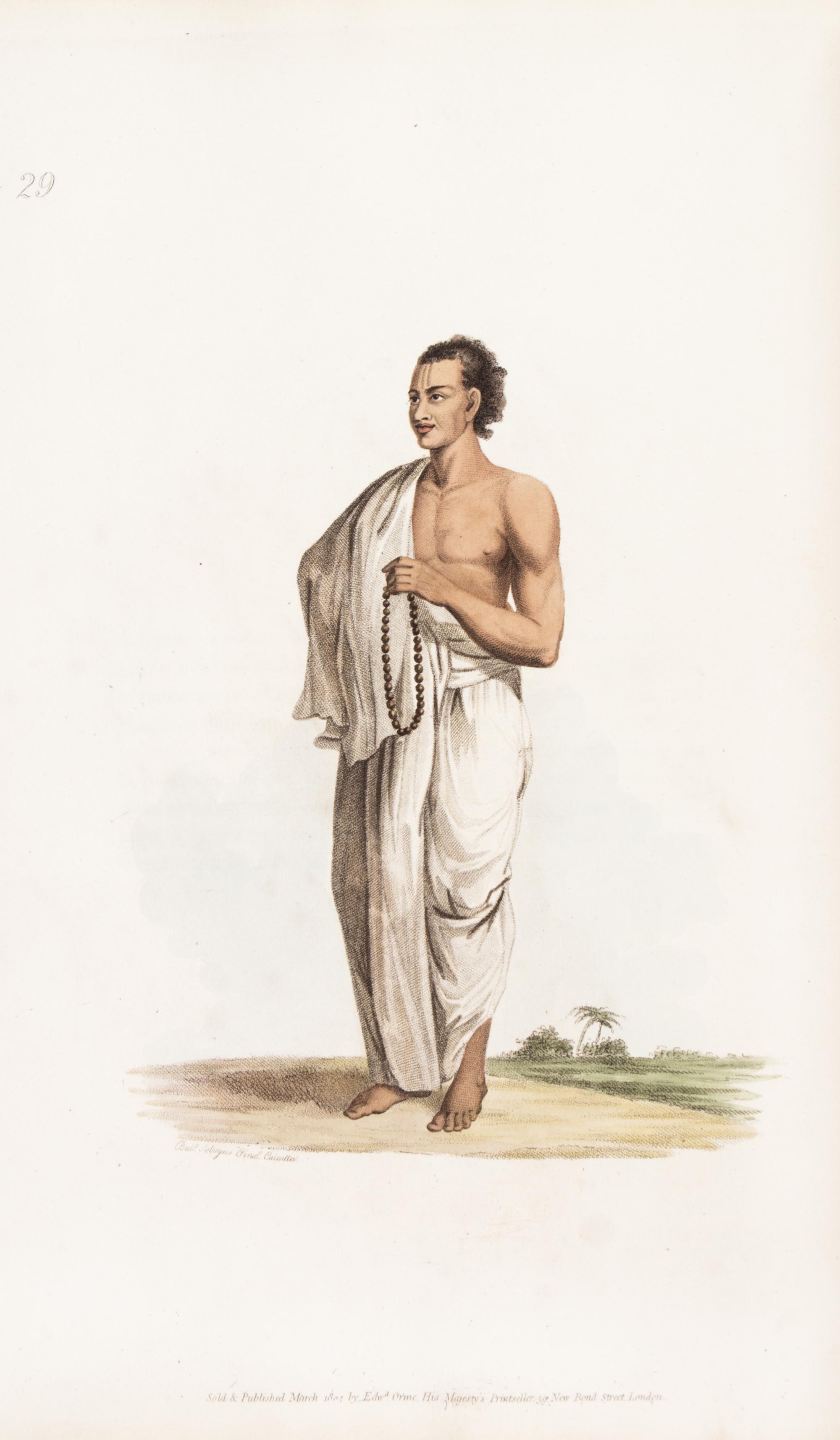 SOLVYNS, FRANS BALTASAR. The Costume of Hindostan. London, 1807. With 60 colored plates.