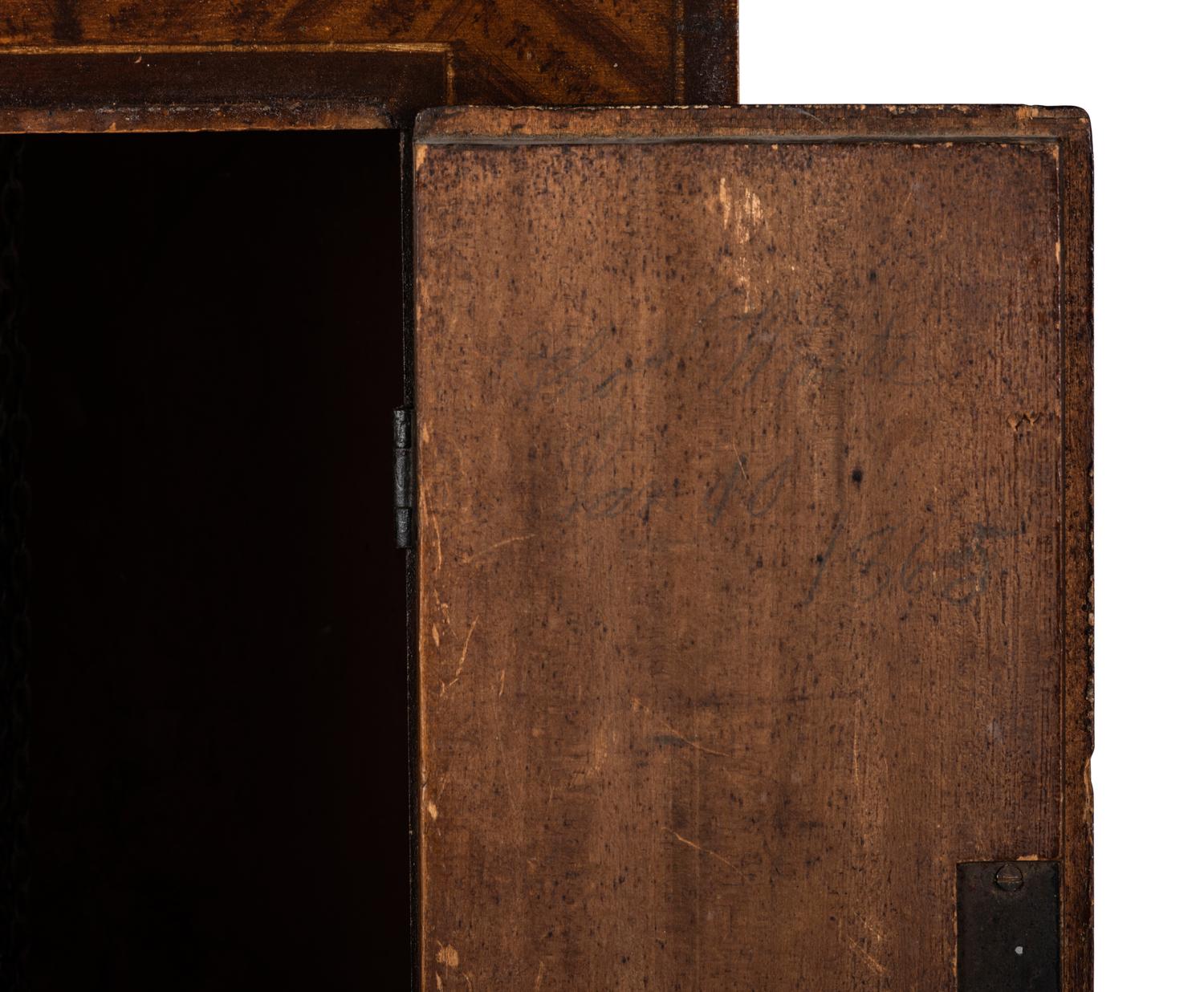 A Federal Grain-Paint Decorated Tall Case Clock